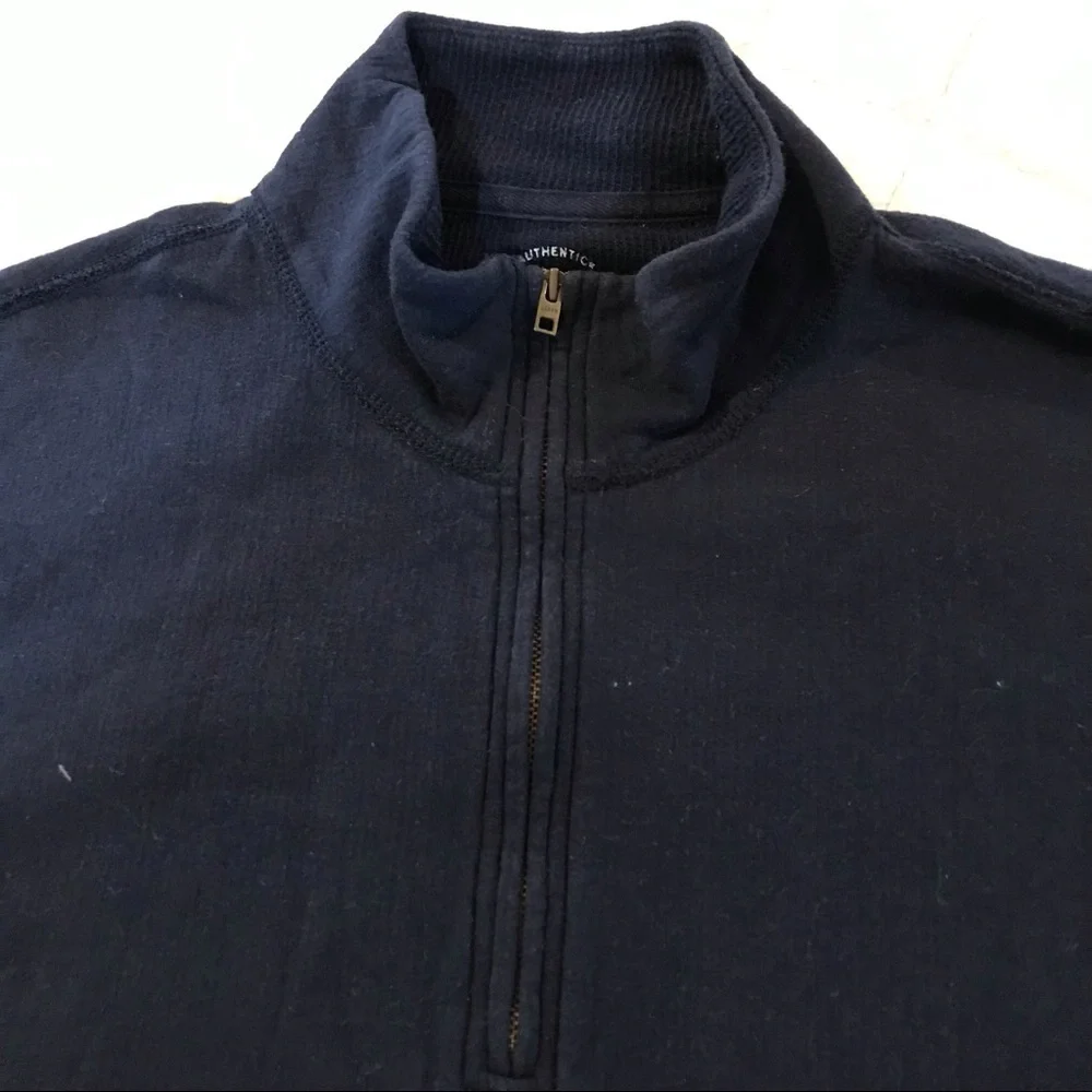 🚤J Crew Navy Zip Lightweight Sweatshirt